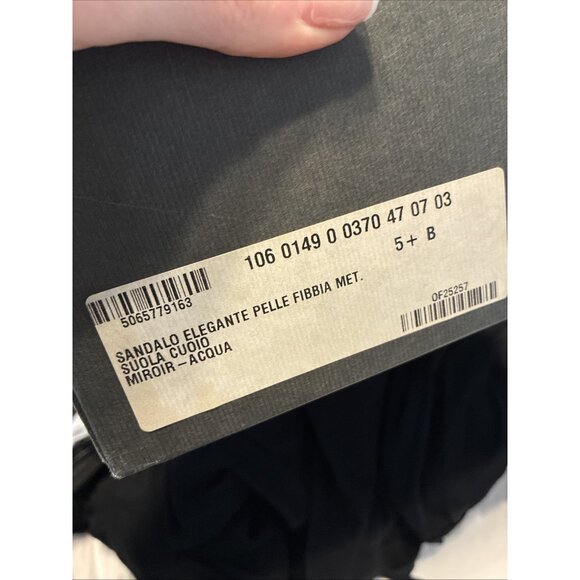 Gucci Authentic Solid Blue Metallic Slingback Low Heel Sandals 5.5 - Picture 9 of 9